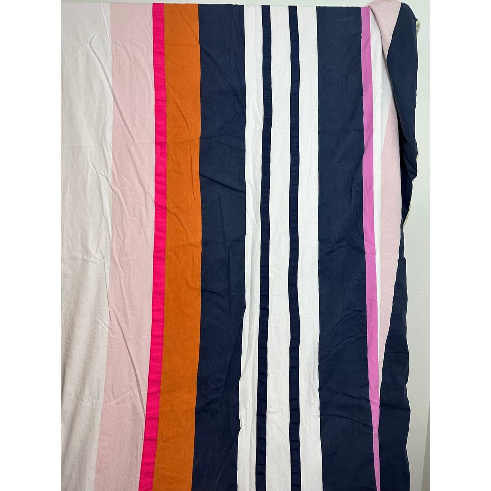 Kate Spade "Candy Shop Stripe" Full/Queen Duvet Cover Pink blue white - Picture 5 of 9